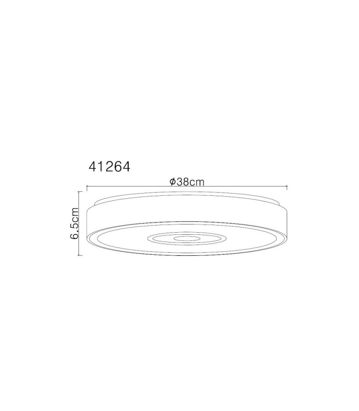 Astania Decorative Flush Ceiling Light White LED 3000K-8