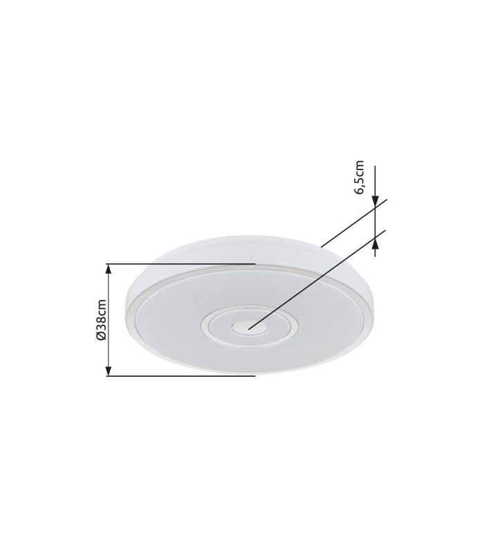 Astania Decorative Flush Ceiling Light White LED 3000K-9
