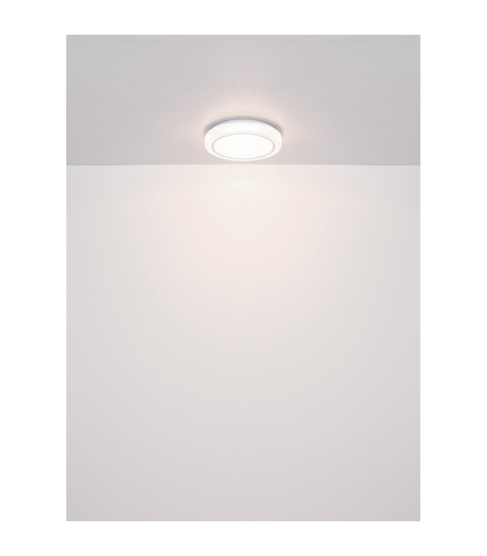 Liami Decorative Flush Ceiling Light White LED 4000K-6