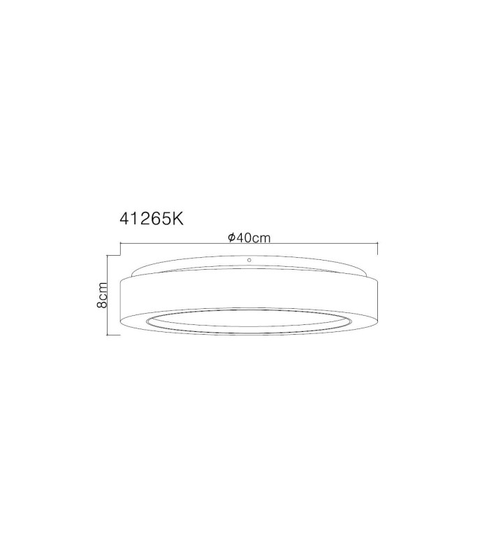 Liami Decorative Flush Ceiling Light White LED 4000K-9