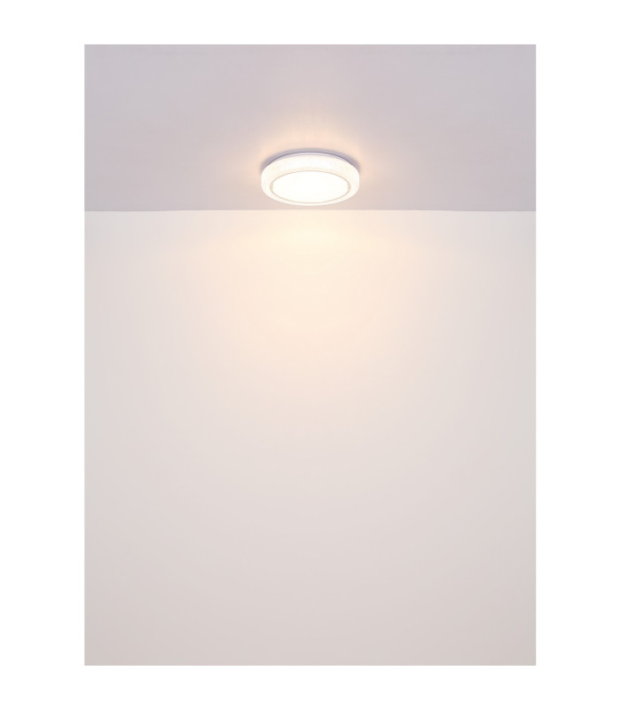 Liami Decorative Flush Ceiling Light White LED 3000K-6