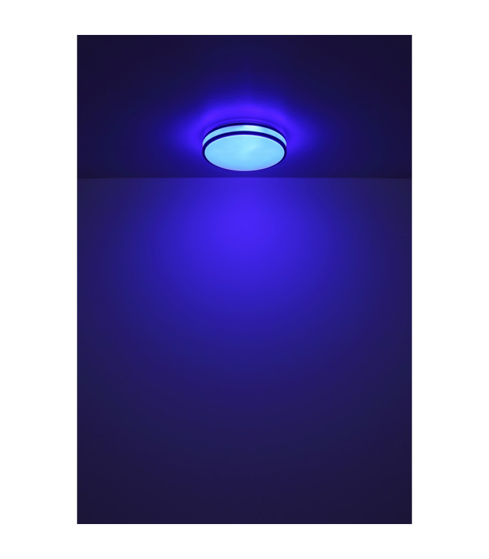 Betha Flush Ceiling Light White LED Dimmable 2700-6000K Remote Control-12