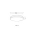 Betha Flush Ceiling Light White LED Dimmable 2700-6000K Remote Control-17