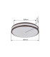Betha Flush Ceiling Light White LED Dimmable 2700-6000K Remote Control-18