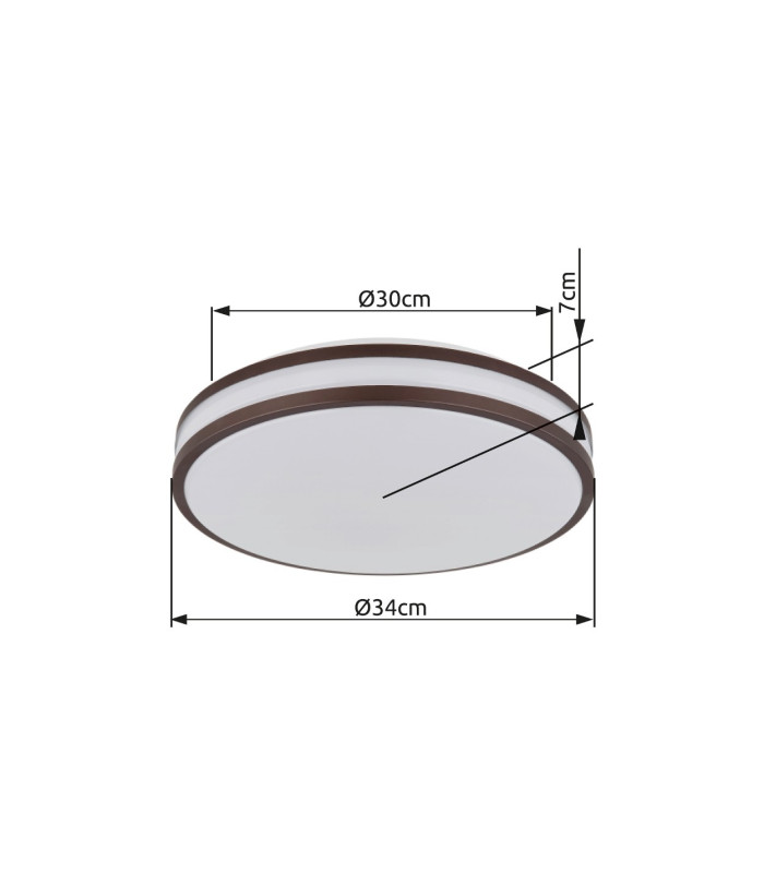 Betha Flush Ceiling Light White LED Dimmable 2700-6000K Remote Control-18