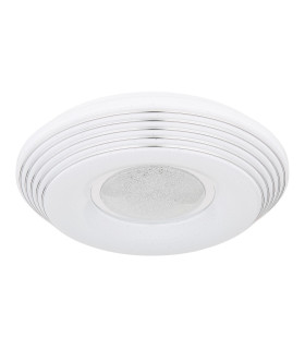 Pillo Decorative Flush Ceiling Light White LED Dimmable 2700-6500K Remote Control-2