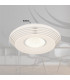 Pillo Decorative Flush Ceiling Light White LED Dimmable 2700-6500K Remote Control-9