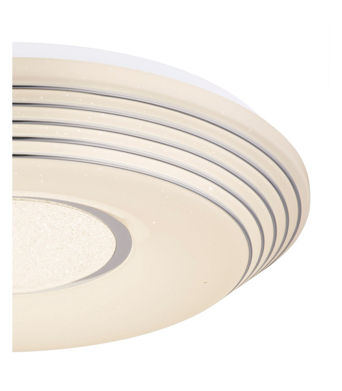 Pillo Decorative Flush Ceiling Light White LED Dimmable 3000-6000K Remote Control-4