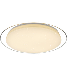 Optima Decorative Flush Ceiling Light White LED Dimmable 2700-6500K Remote Control Timer-1