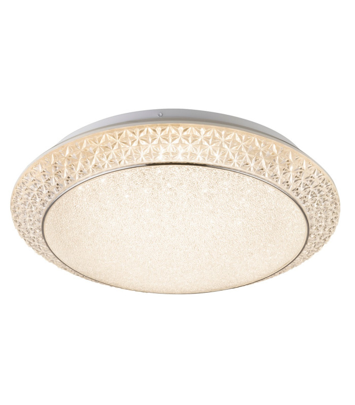 Ronja Decorative Flush Ceiling Light White LED Dimmable 2700-6500K Remote Control-3