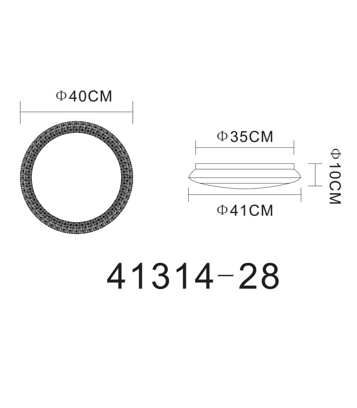 Ronja Decorative Flush Ceiling Light White LED Dimmable 2700-6500K Remote Control-7