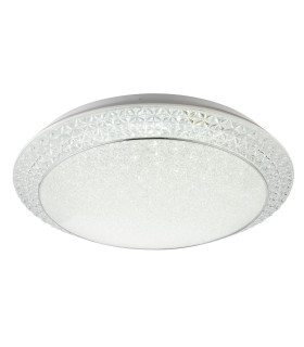 Ronja Decorative Flush Ceiling Light White LED Dimmable 3000-6000K Remote Control-1