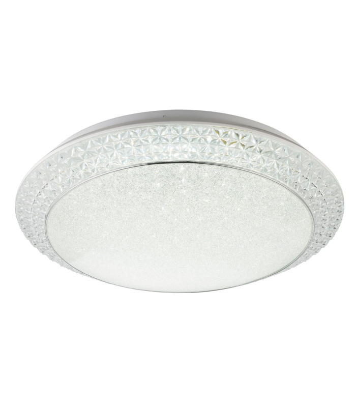 Ronja Decorative Flush Ceiling Light White LED Dimmable 3000-6000K Remote Control-1