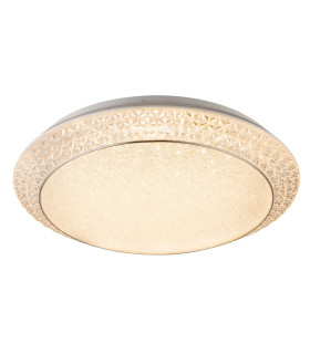 Ronja Decorative Flush Ceiling Light White LED Dimmable 3000-6000K Remote Control-2
