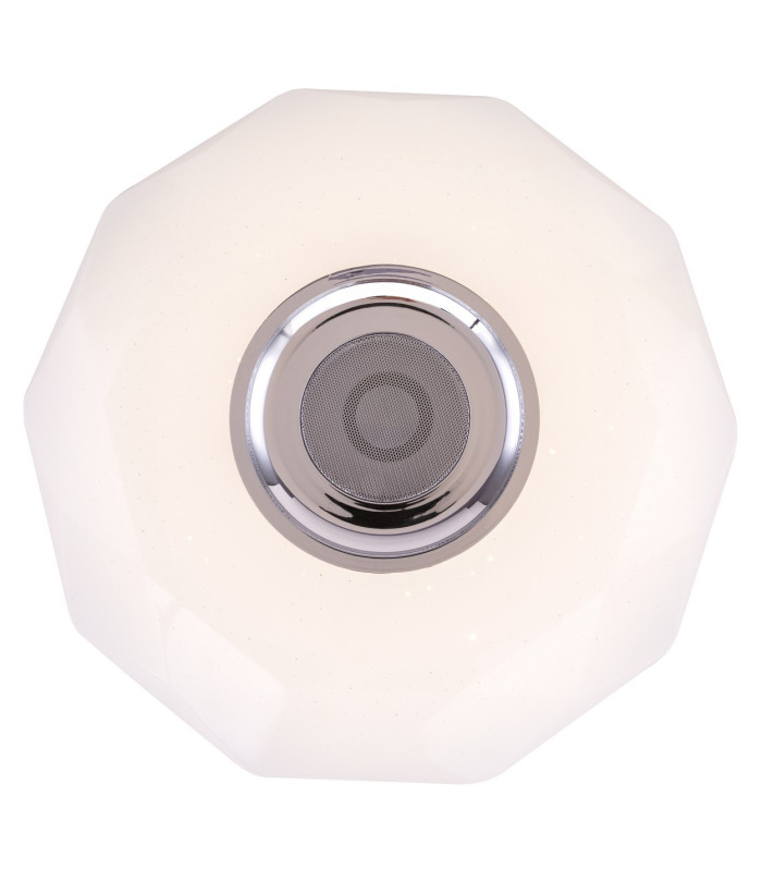 Nicole Decorative Flush Ceiling Light White LED Dimmable 2700-6500K Remote Control-3