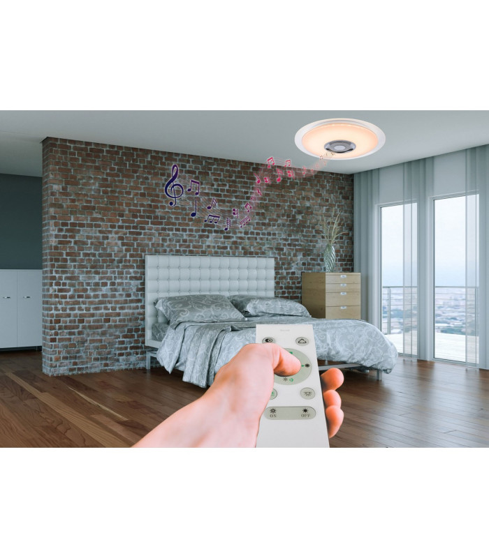 Tune Decorative Flush Ceiling Light White LED Dimmable 3000-6000K-16