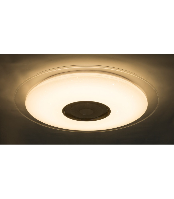 Tune Decorative Flush Ceiling Light White LED Dimmable 3000-6000K Remote Control-13