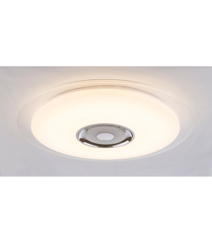 Tune Decorative Flush Ceiling Light White LED Dimmable 3000-6000K Remote Control-14