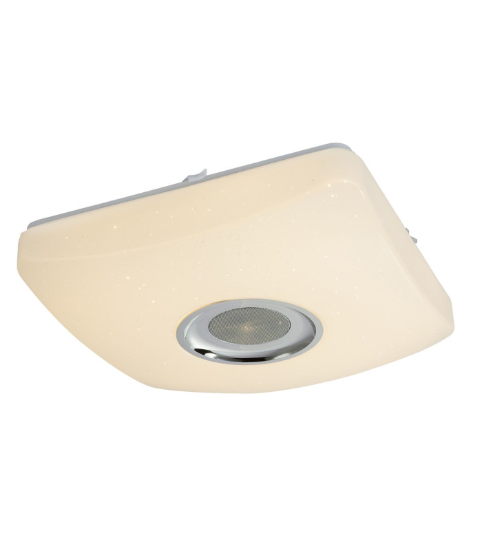 Ayleen Flush Ceiling Light White 1x RGBW LED Dimmable 3000-6000K Remote Control-1