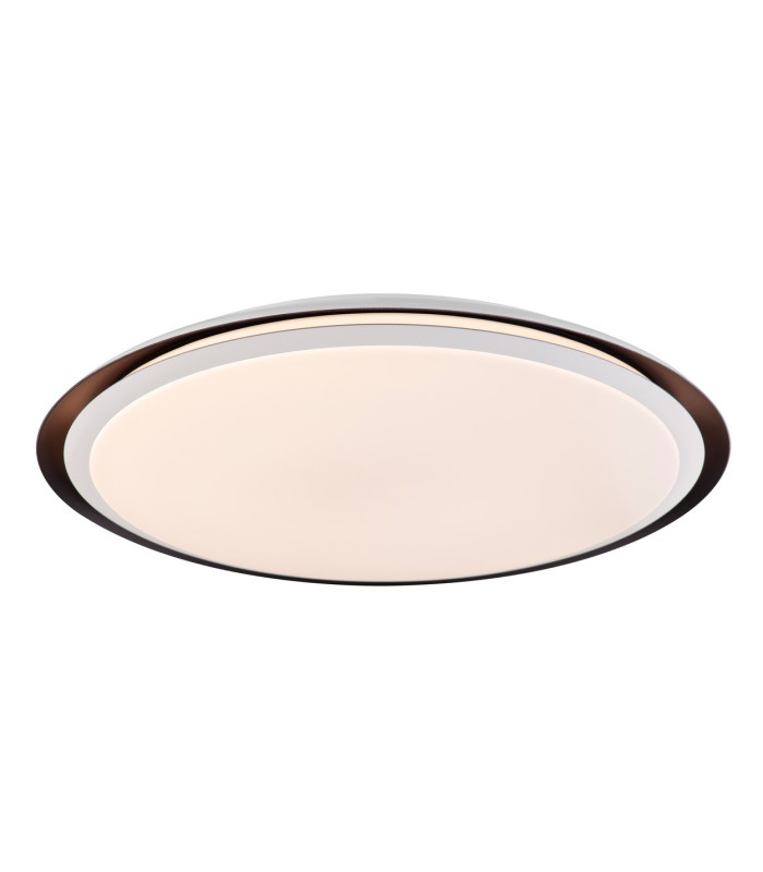 Xaver Decorative Flush Ceiling Light White 1x RGB LED Dimmable 3000-6500K Remote Control Timer Tuya Smart-1