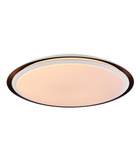 Xaver Decorative Flush Ceiling Light White 1x RGB LED Dimmable 3000-6500K Remote Control Timer Tuya Smart-2