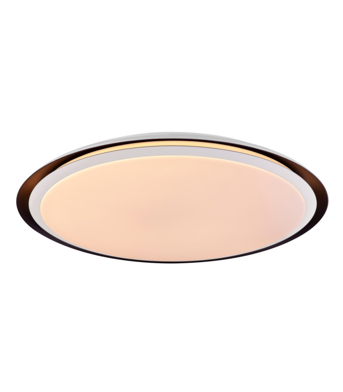 Xaver Decorative Flush Ceiling Light White 1x RGB LED Dimmable 3000-6500K Remote Control Timer Tuya Smart-2