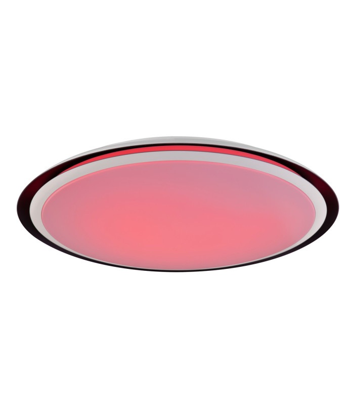 Xaver Decorative Flush Ceiling Light White 1x RGB LED Dimmable 3000-6500K Remote Control Timer Tuya Smart-9