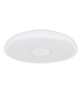 Raffy Decorative Flush Ceiling Light White IP44 1x RGB LED Dimmable 3000-6500K Remote Control-2