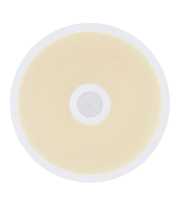Raffy Decorative Flush Ceiling Light White IP44 1x RGB LED Dimmable 3000-6500K Remote Control-3