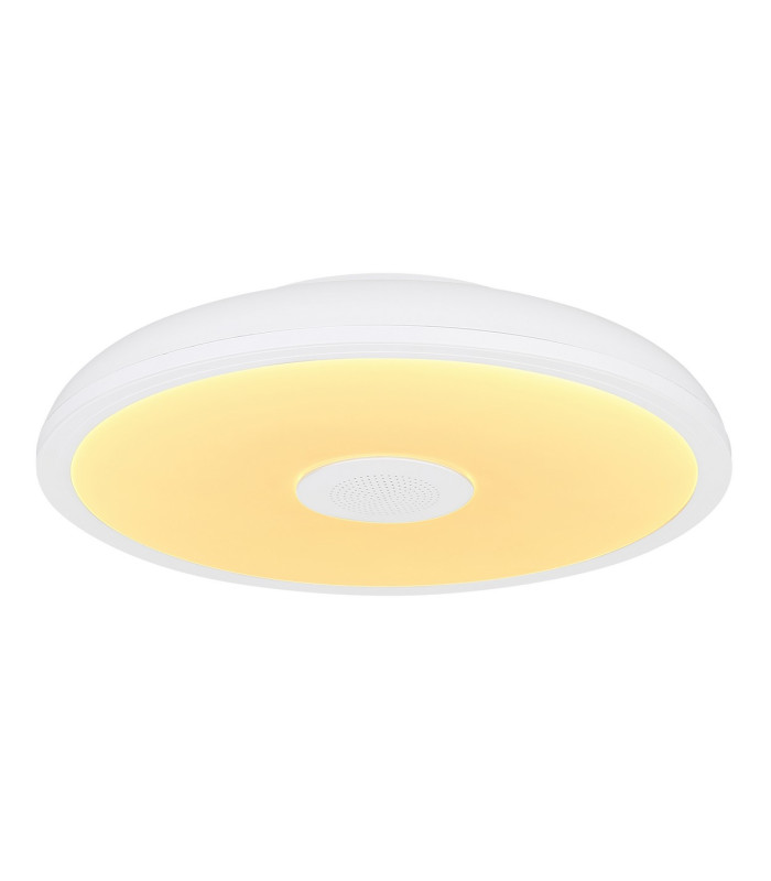 Raffy Decorative Flush Ceiling Light White IP44 1x RGB LED Dimmable 3000-6500K Remote Control-5