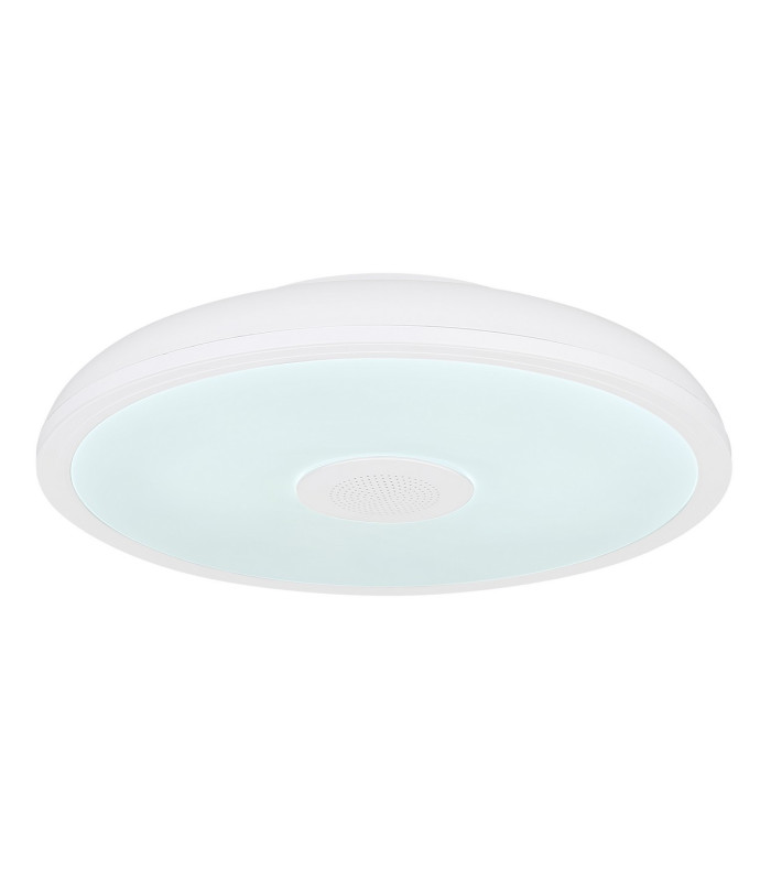 Raffy Decorative Flush Ceiling Light White IP44 1x RGB LED Dimmable 3000-6500K Remote Control-6