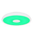 Raffy Decorative Flush Ceiling Light White IP44 1x RGB LED Dimmable 3000-6500K Remote Control-8