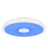 Raffy Decorative Flush Ceiling Light White IP44 1x RGB LED Dimmable 3000-6500K Remote Control-9