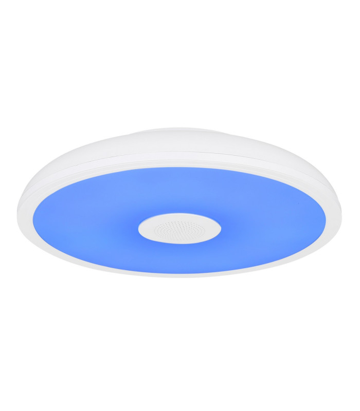 Raffy Decorative Flush Ceiling Light White IP44 1x RGB LED Dimmable 3000-6500K Remote Control-9