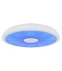 Raffy Decorative Flush Ceiling Light White IP44 1x RGB LED Dimmable 3000-6500K Remote Control-10