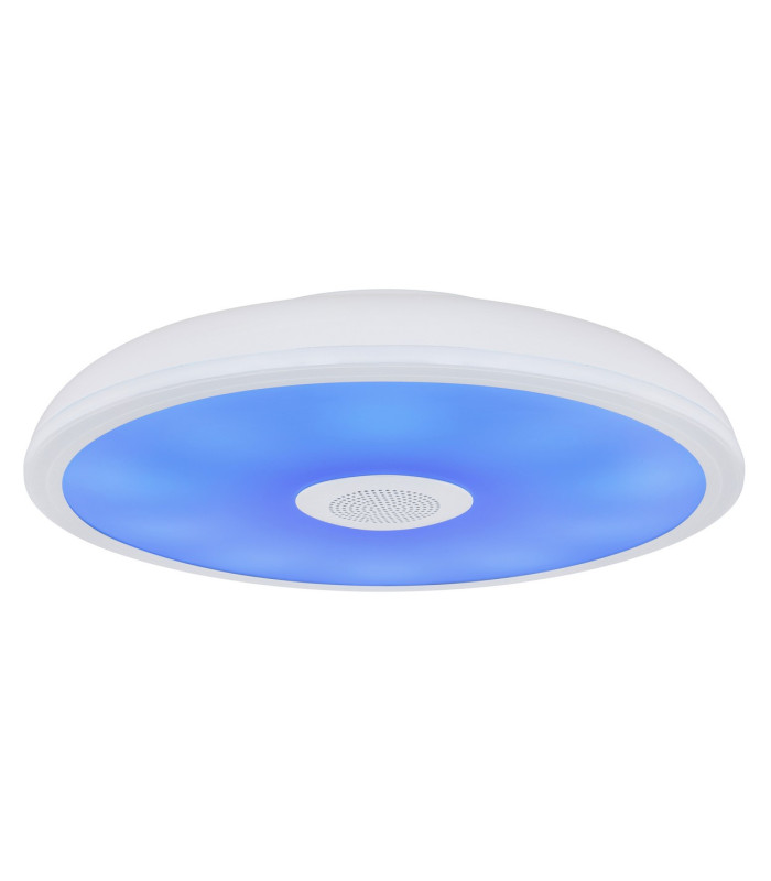 Raffy Decorative Flush Ceiling Light White IP44 1x RGB LED Dimmable 3000-6500K Remote Control-10