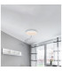 Raffy Decorative Flush Ceiling Light White IP44 1x RGB LED Dimmable 3000-6500K Remote Control-12