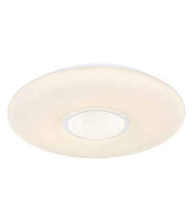 Sully Decorative Flush Ceiling Light White LED Dimmable 3000-6500K Remote Control-1