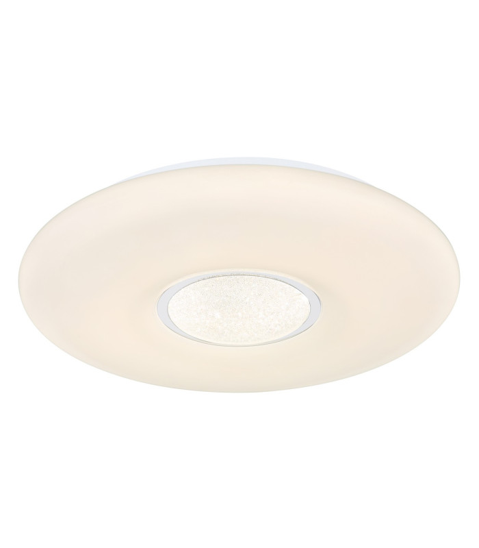 Sully Decorative Flush Ceiling Light White LED Dimmable 3000-6500K Remote Control-1