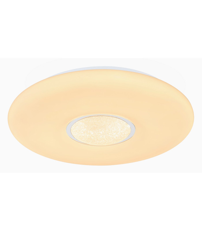 Sully Decorative Flush Ceiling Light White LED Dimmable 3000-6500K Remote Control-6