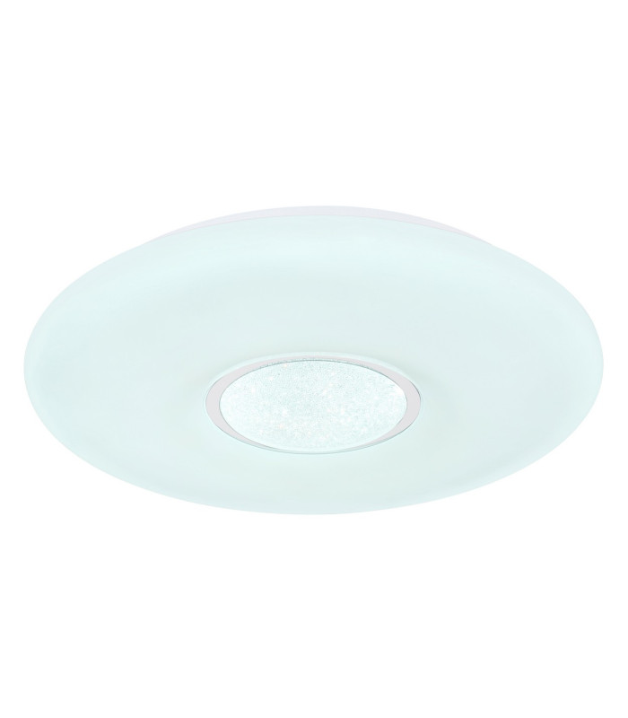 Sully Decorative Flush Ceiling Light White LED Dimmable 3000-6500K Remote Control-7
