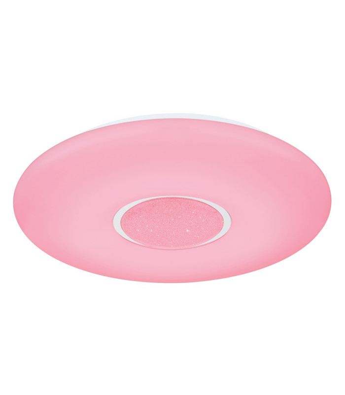 Sully Decorative Flush Ceiling Light White LED Dimmable 3000-6500K Remote Control-9