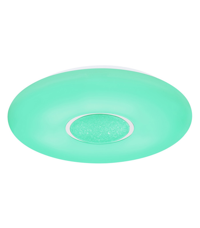 Sully Decorative Flush Ceiling Light White LED Dimmable 3000-6500K Remote Control-10