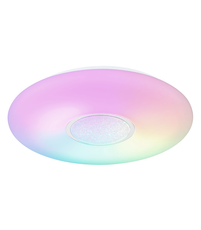Sully Decorative Flush Ceiling Light White LED Dimmable 3000-6500K Remote Control-11