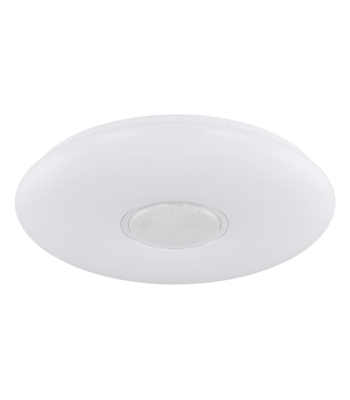 Sully Decorative Flush Ceiling Light White 1x RGB LED Dimmable 3000-6500K Timer-2