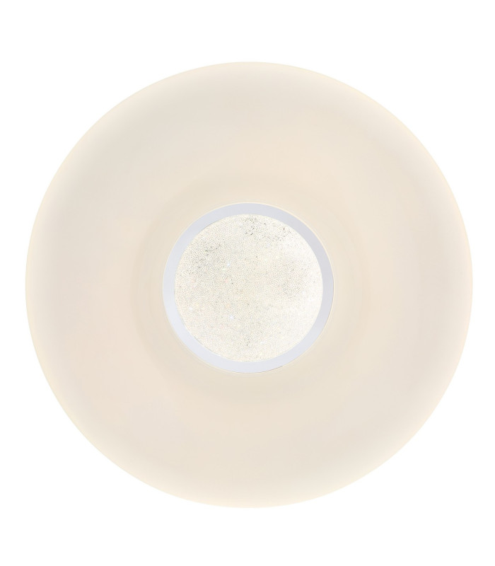 Sully Decorative Flush Ceiling Light White 1x RGB LED Dimmable 3000-6500K Timer-3