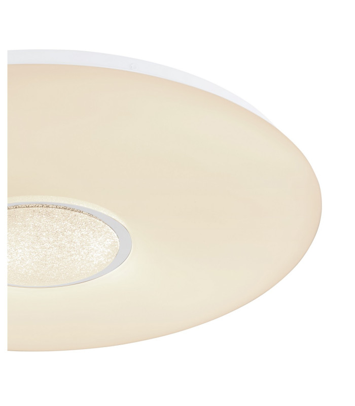 Sully Decorative Flush Ceiling Light White 1x RGB LED Dimmable 3000-6500K Timer-4