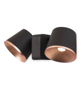 Integrated LED Wall / Ceiling Light Brown, Copper - 1