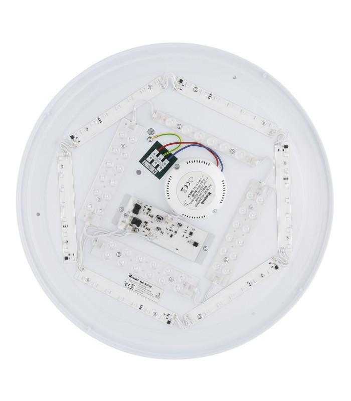Sully Decorative Flush Ceiling Light White 1x RGB LED Dimmable 3000-6500K Timer-5