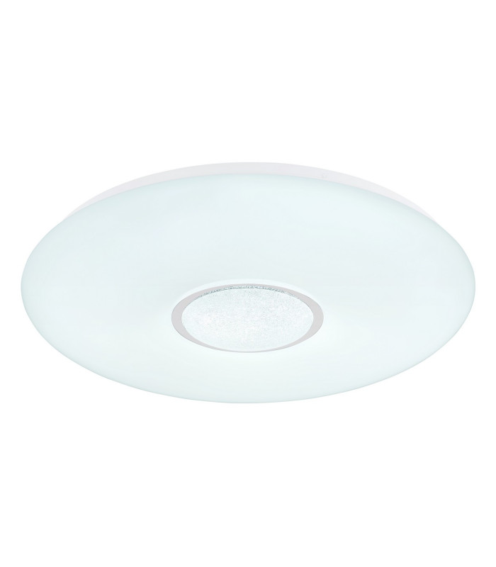 Sully Decorative Flush Ceiling Light White 1x RGB LED Dimmable 3000-6500K Timer-7